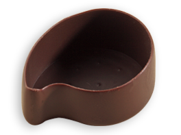 SMALL - TEAR - SHAPED CHOCOLATE SHELL