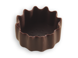 SMALL - SERRATED CHOCOLATE SHELL