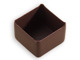 SMALL - SQUARE CHOCOLATE SHELL