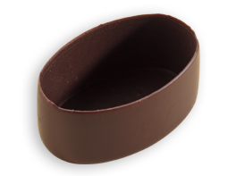 SMALL - OVAL CHOCOLATE SHELL