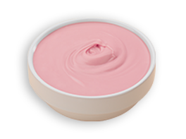 PINK GLAZING WITH RASPBERRY FLAVOUR