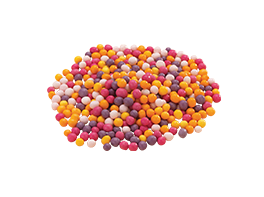 COLOURED SUGAR COATED CRSIPY